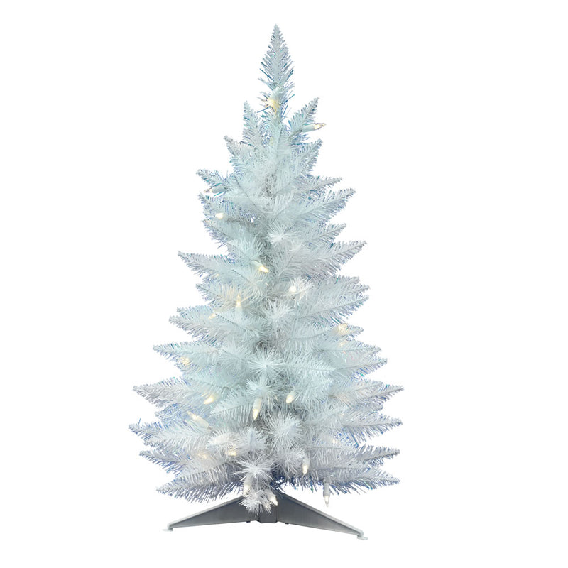 30" x 17" Sparkle White Spruce Slim Tree