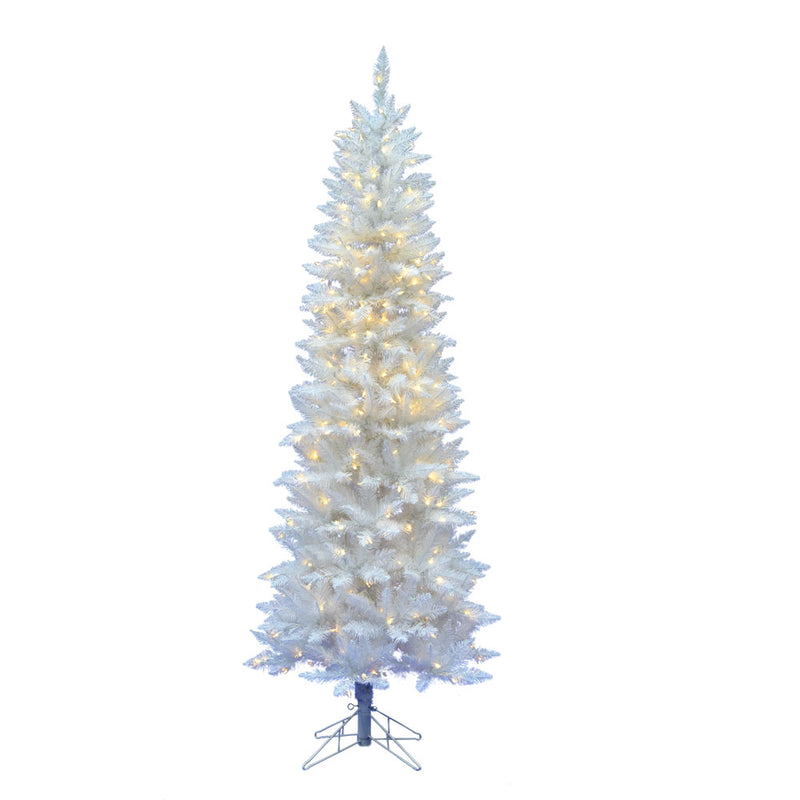 7.5' x 34" Sparkle White Spruce Slim Tree