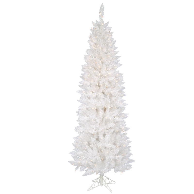 6' x 29" Sparkle White Spruce Slim Tree