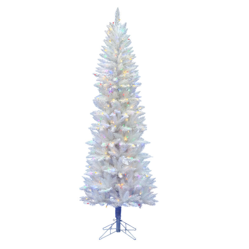 7.5' x 34" Sparkle White Spruce Slim Tree