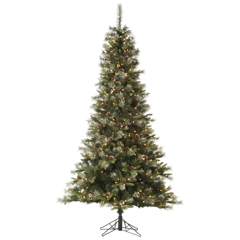 7.5' x 48" Iced Sonoma Spruce Tree