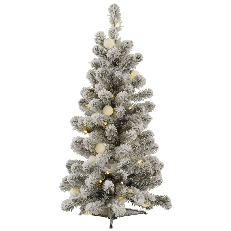 3' x 20" Flocked Kodiak Tree