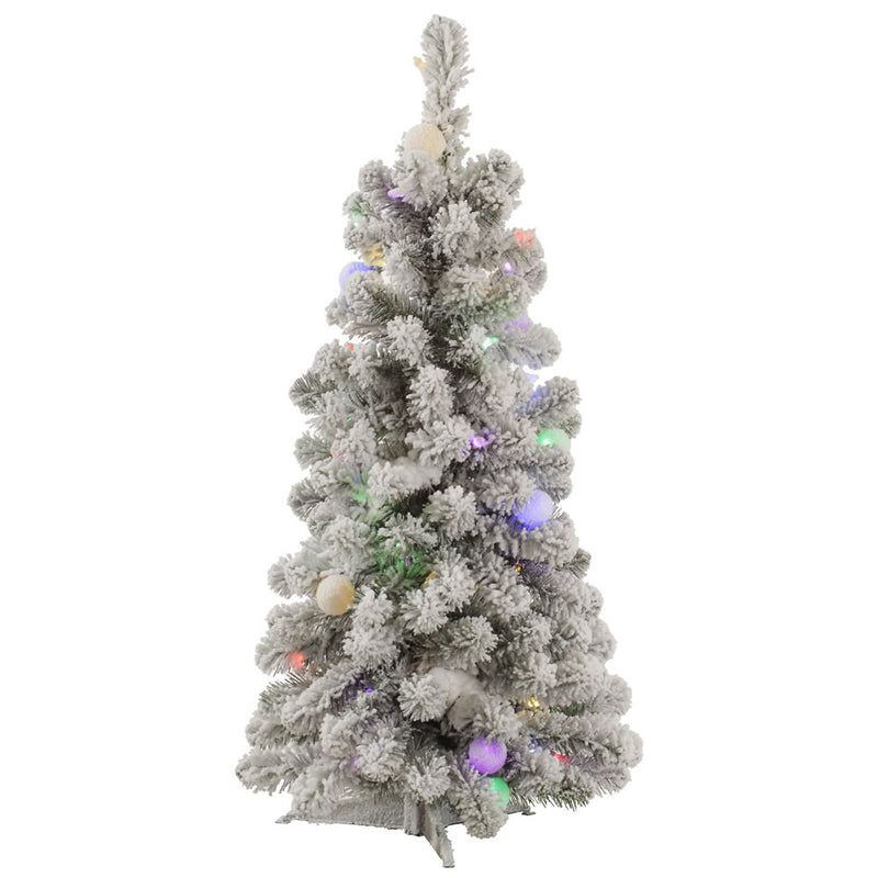 3' x 20" Flocked Kodiak Tree