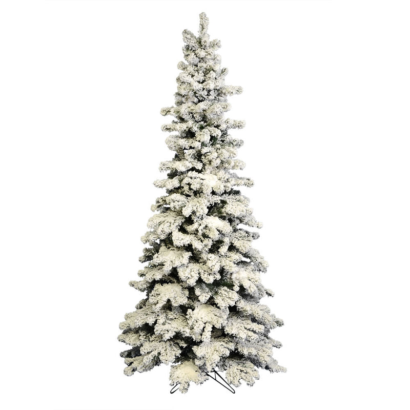 8' x 44" Flocked Kodiak Spruce Tree