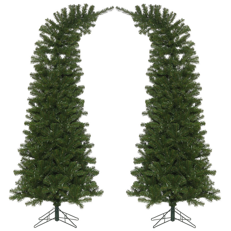 9' x 44'' Green Whimsical Trees (2 Pieces)