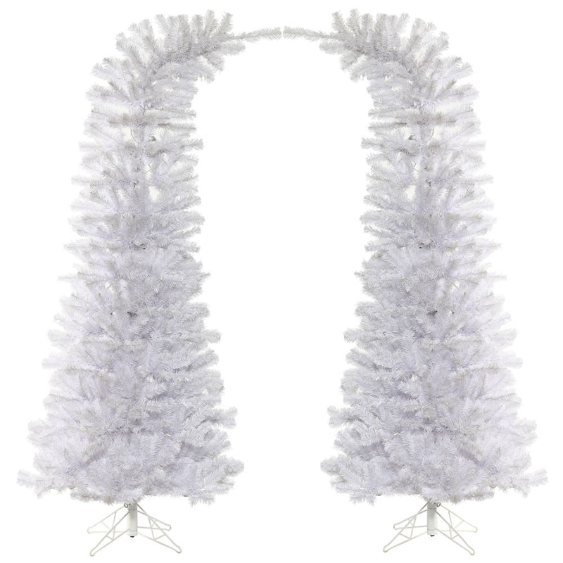 9' x 44'' White Whimsical Trees (2 Pieces)