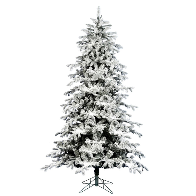 14' x 80" Flocked York Spruce Tree