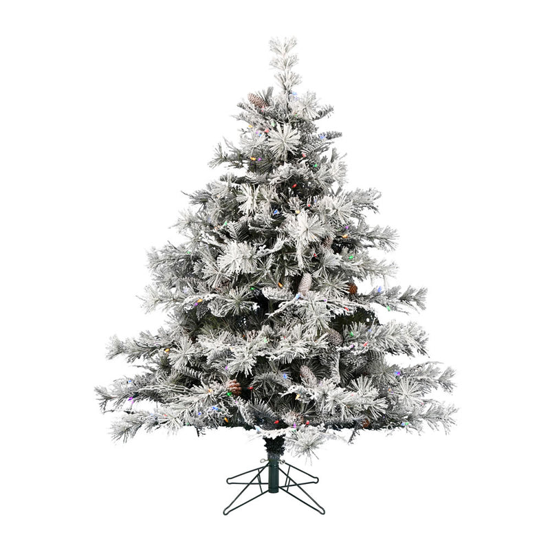 7.5' x 65" Flocked Cheshire Tree