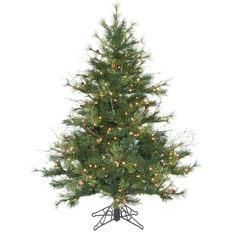 4.5' x 40" Mixed Country Pine Slim Tree