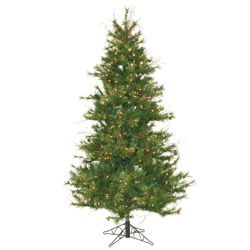 6.5' x 47" Slim Mixed Country Pine Tree