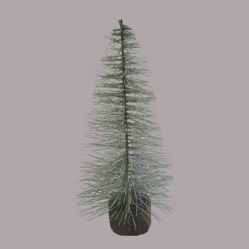 Blue Spruce Frosted Village Tree Wood