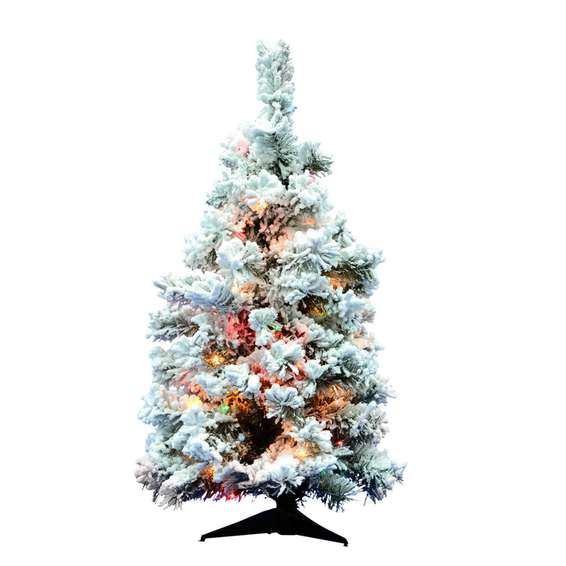 36" x 24" Flocked Alaskan Tree