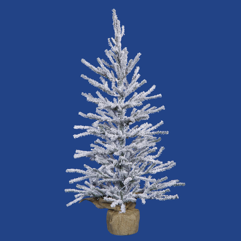 48" x 23" Flock Angel Pine Tabletop Tree