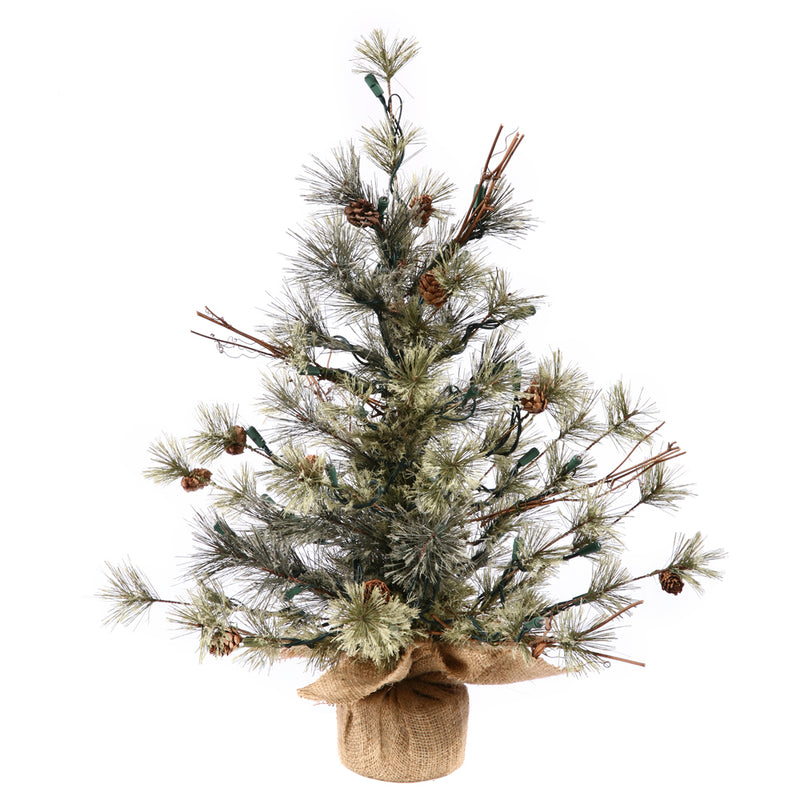 36" Dakota Pine Tabletop Tree with Burlap Base