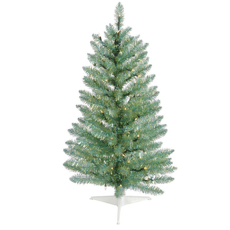 36" x 21" Turquoise Green Pine Tabletop Tree