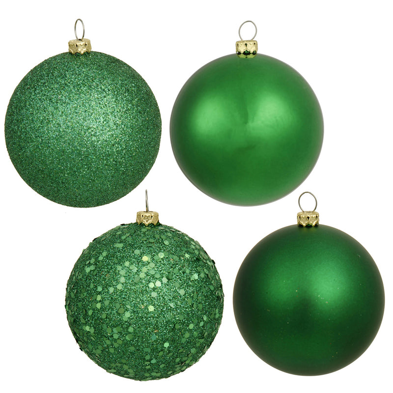 2.4" Green Ornament Assortment Pack of 60