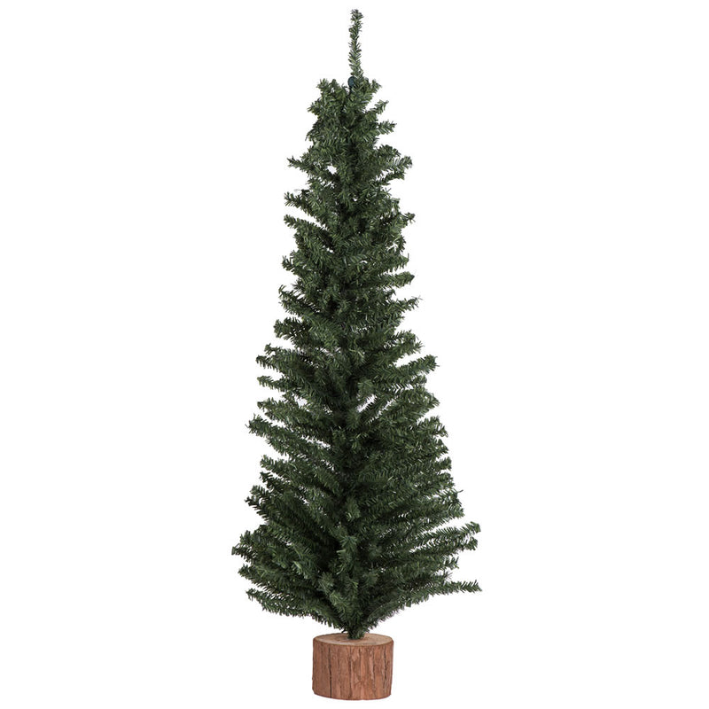 32" Mini Pine Tabletop Tree with Wood Base