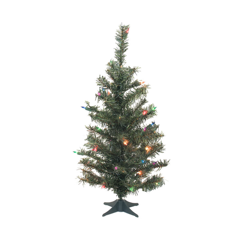 24" Canadian Pine Tabletop Tree with Plastic Base