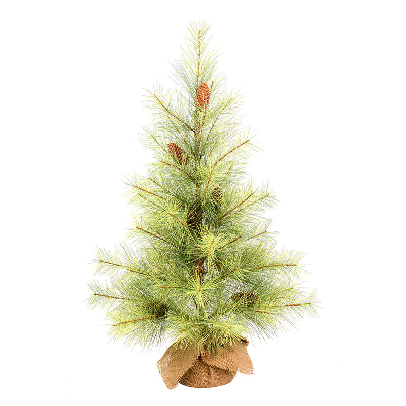 Hugo Pine Tabletop Tree with Burlap Base