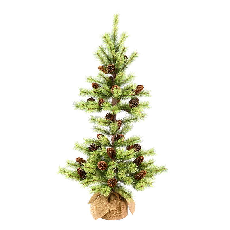 Austrian Pine Tabletop Tree with Burlap Base