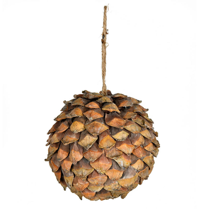 6.5" Chip Pinecone Ball Ornament