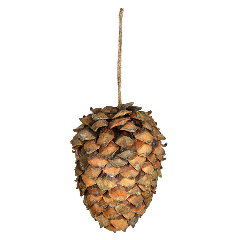 8" Chip Pinecone Drop Ornaments Set of 2