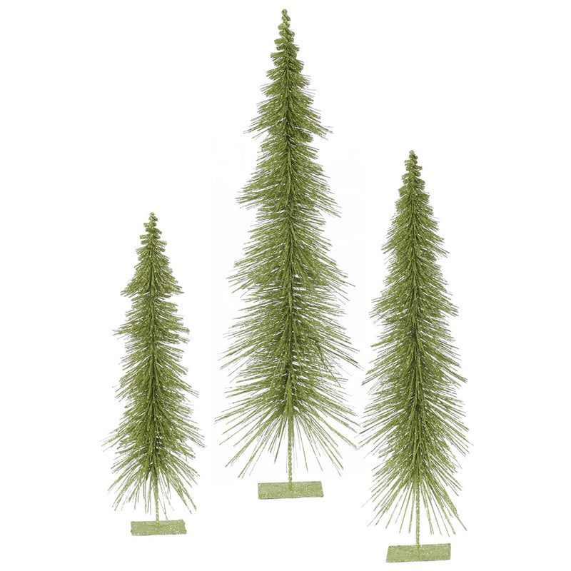 Glitter Layered Tabletop Trees Set of 3 (24",30",36")