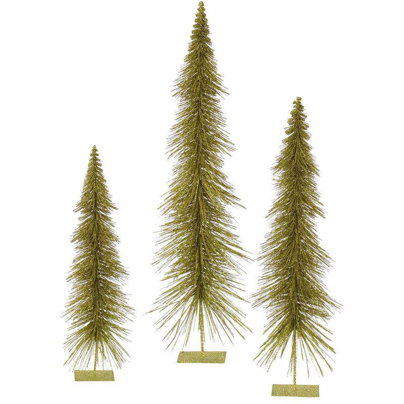 Glitter Layered Tabletop Trees Set of 3 (24",30",36")