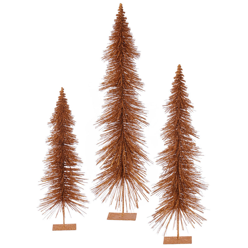 Glitter Layered Tabletop Trees Set of 3 (24",30",36")