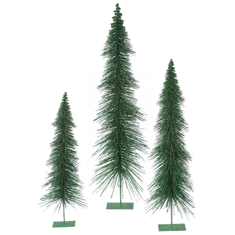 Glitter Layered Tabletop Trees Set of 3 (24",30",36")