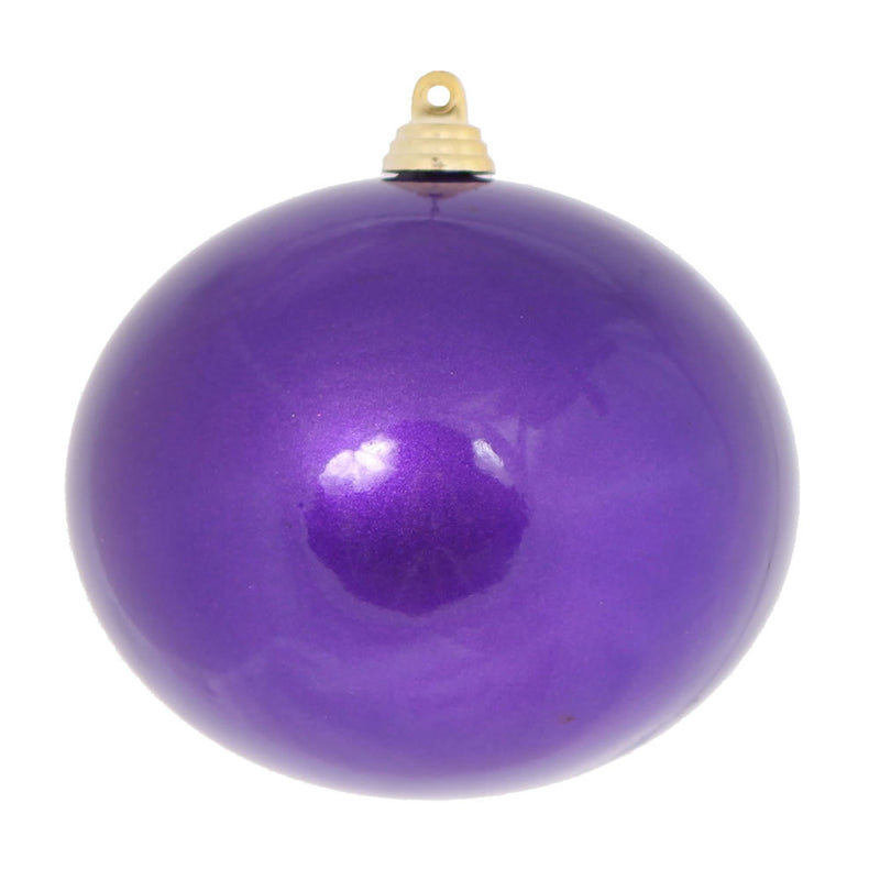 4" Purple Candy Finish Ball Ornament. 4 per Box.