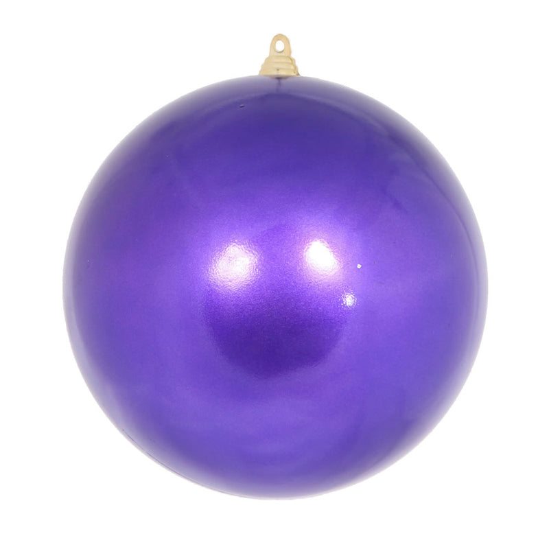 4" Purple Candy Finish Ball Ornament