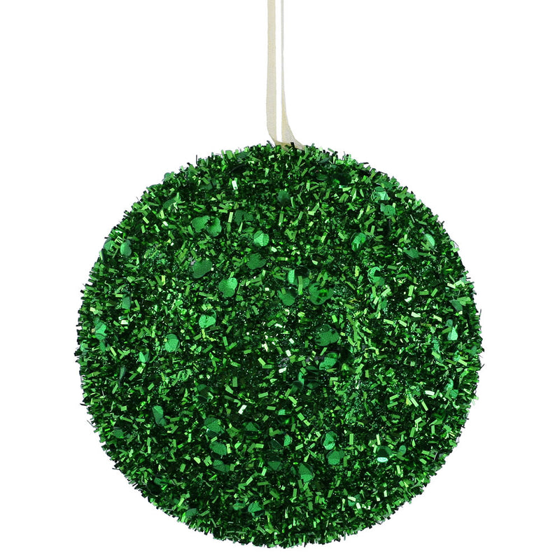 6" Sequin Glitter Ball Ornaments Set of 2