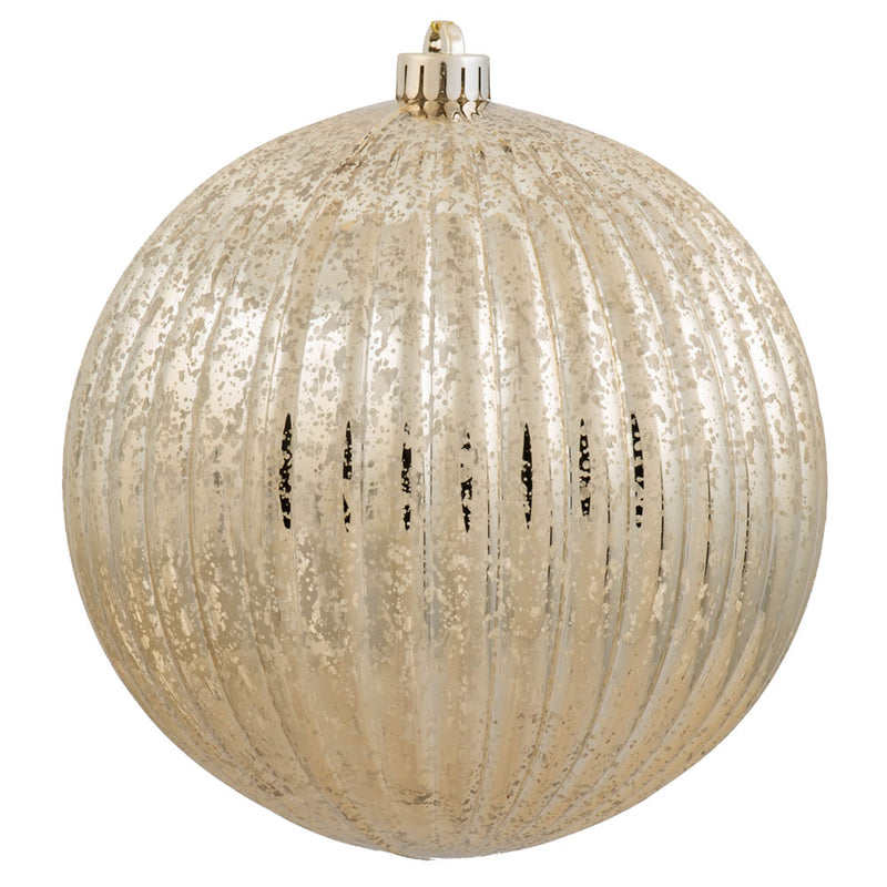 10" Mercury Finish Pumpkin Ball Ornament (Various Color Options)