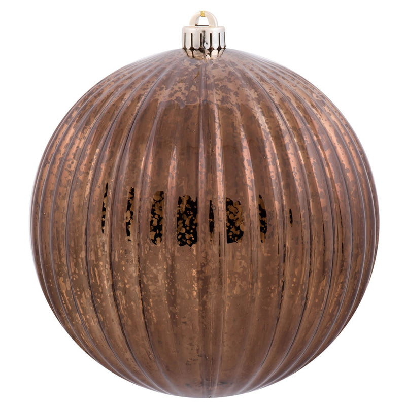 10" Mercury Finish Pumpkin Ball Ornament (Various Color Options)