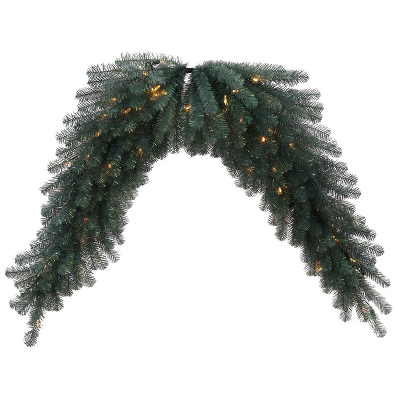 6' Blue Crystal Pine Swag Garland