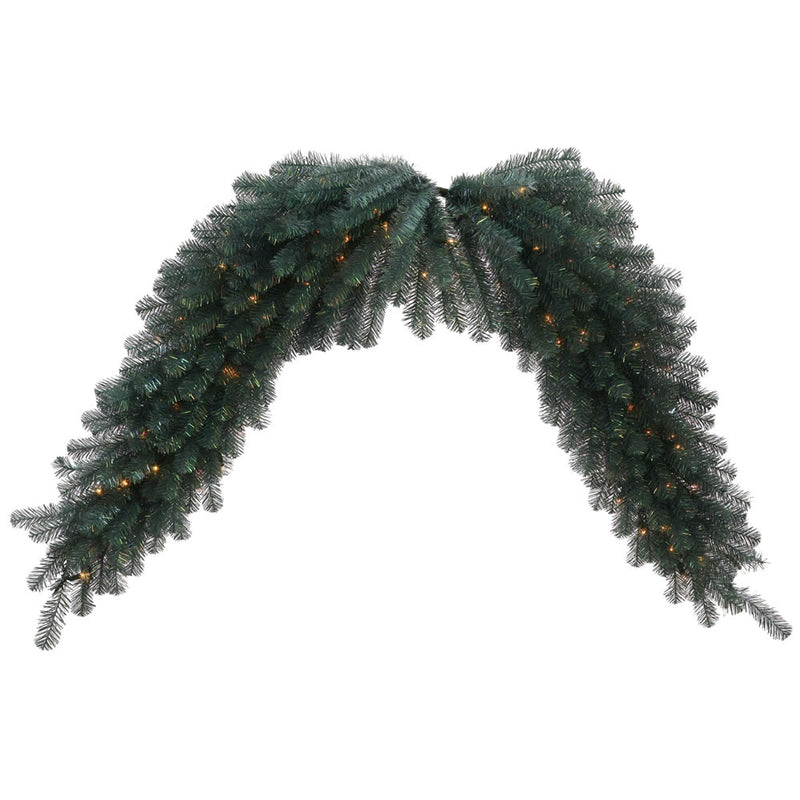 6' Blue Crystal Pine Swag Garland