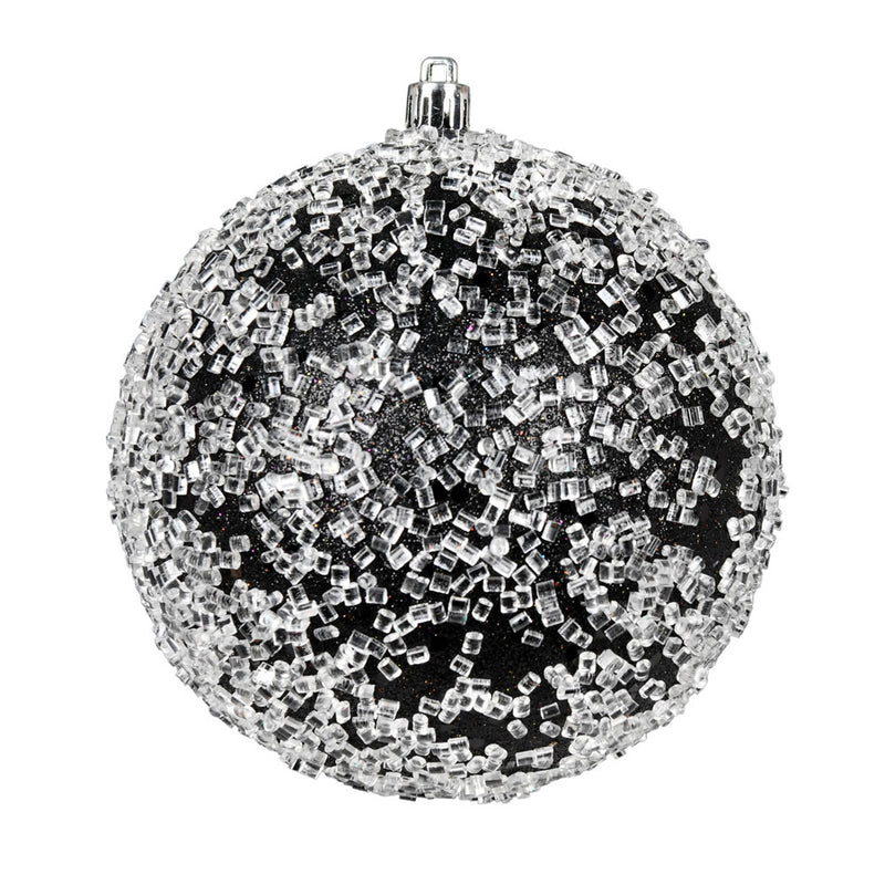 8" Glitter Hail Ball Ornament (Various Color Options)