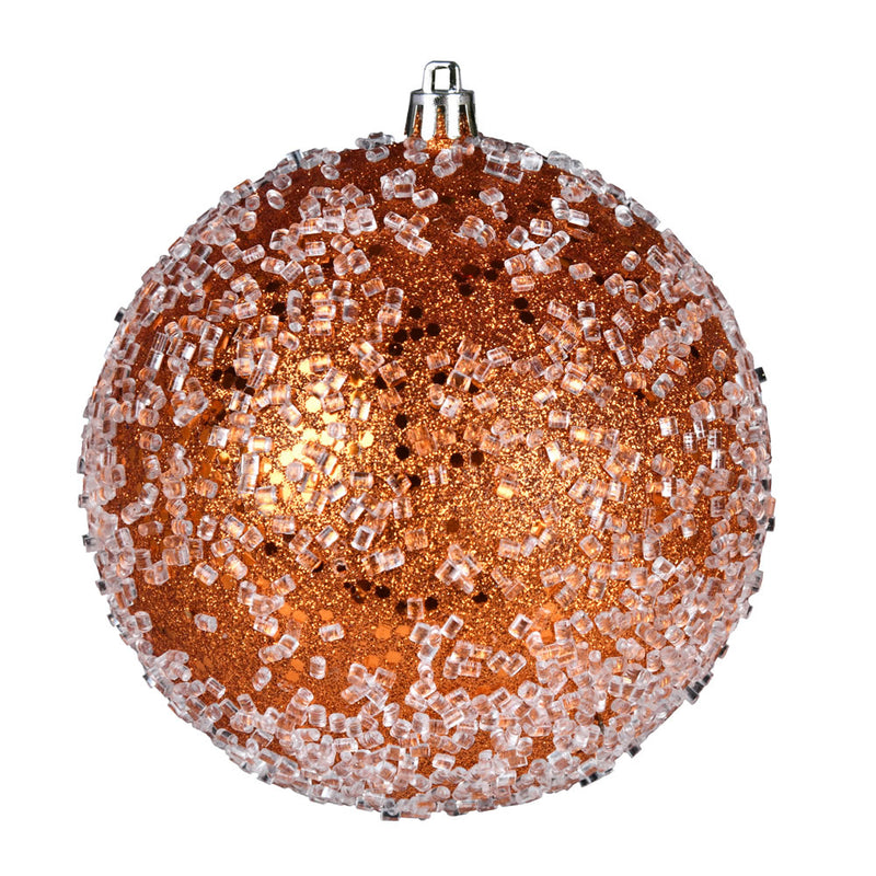 8" Glitter Hail Ball Ornament (Various Color Options)