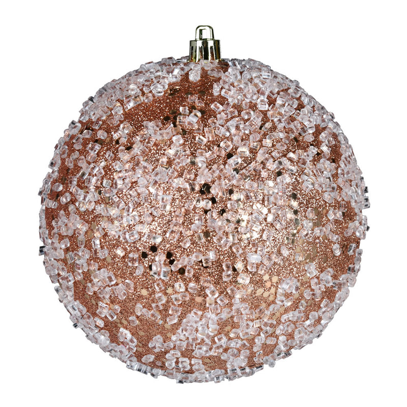 8" Glitter Hail Ball Ornament (Various Color Options)