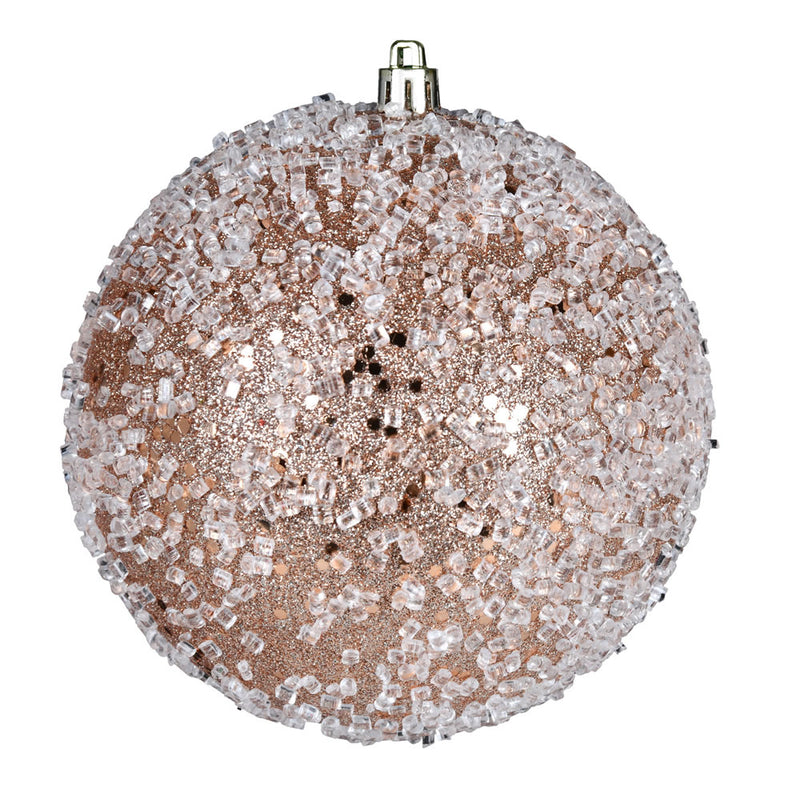 8" Glitter Hail Ball Ornament (Various Color Options)