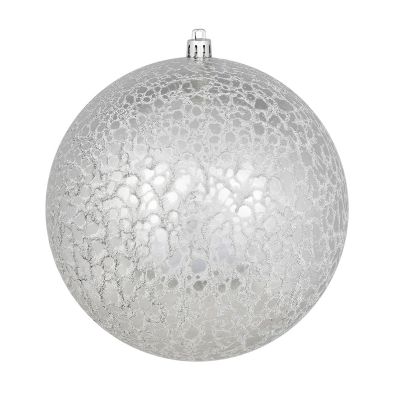 8" Crackle Ball Ornament (Various Color Options)