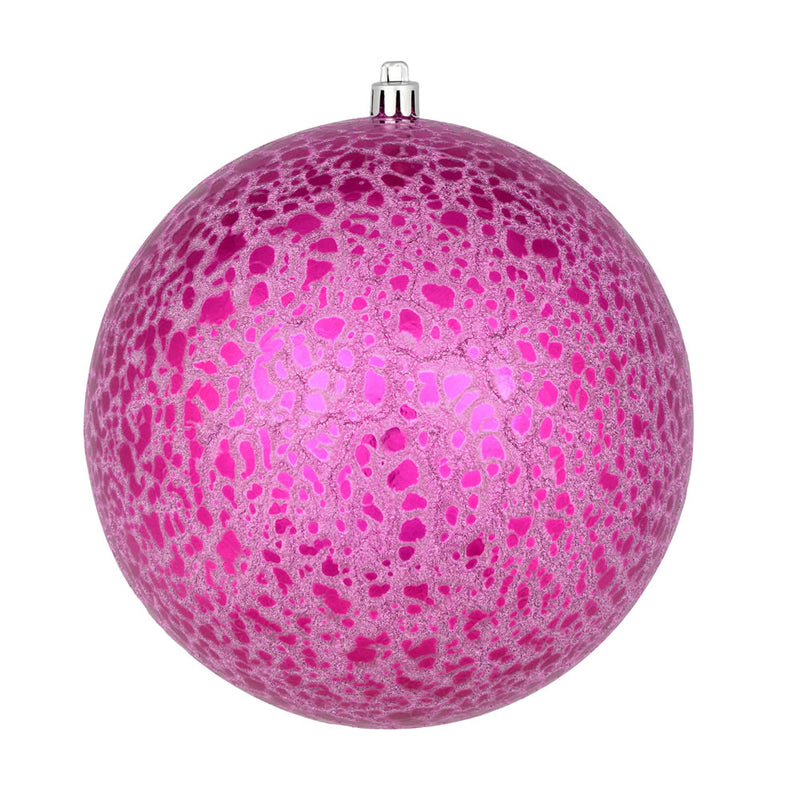 8" Crackle Ball Ornament (Various Color Options)