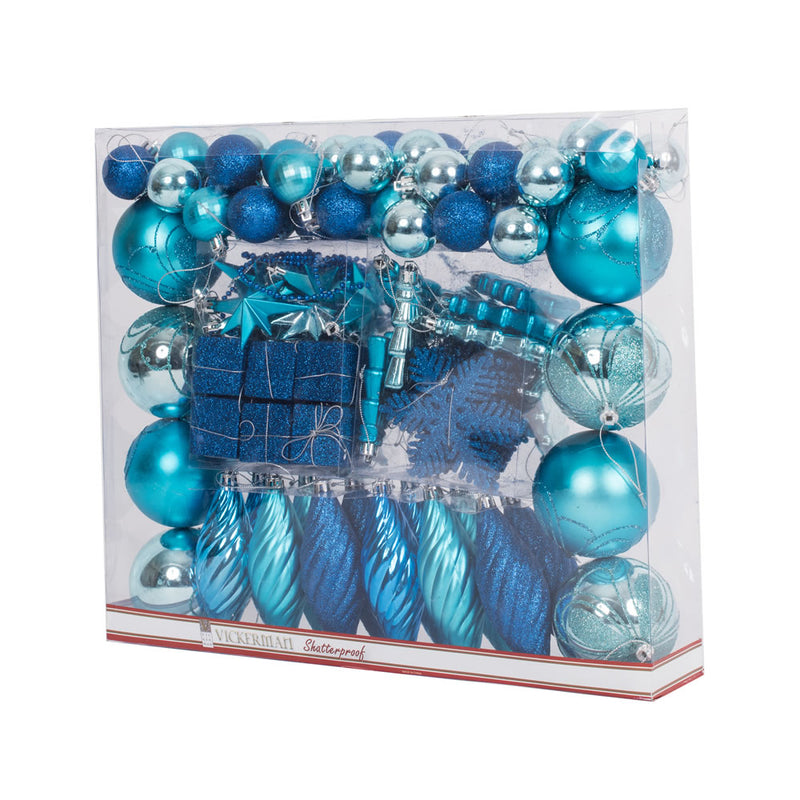 125 Piece Ornament Set (Various Color Options)