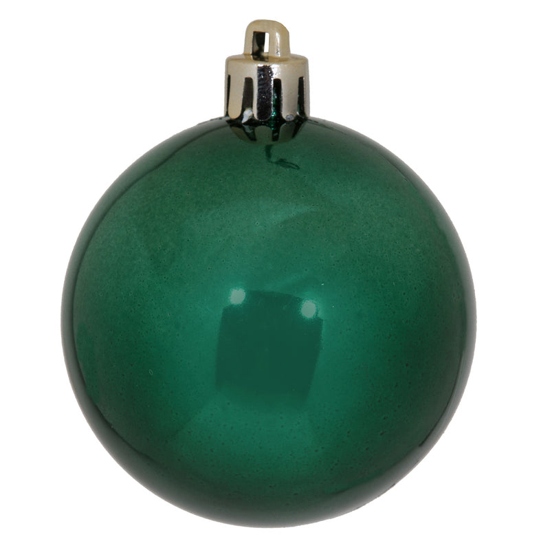 2.4" Midnight Green Ball Ornaments. Assorted Pack of 24