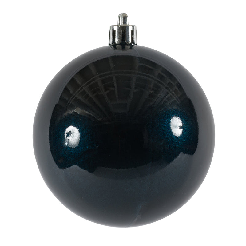 3" Midnight Blue Ball Ornament. Pack of 12