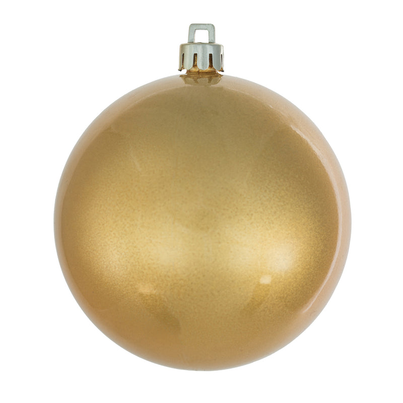 3" Copper/Gold Ball Ornament. Pack of 12