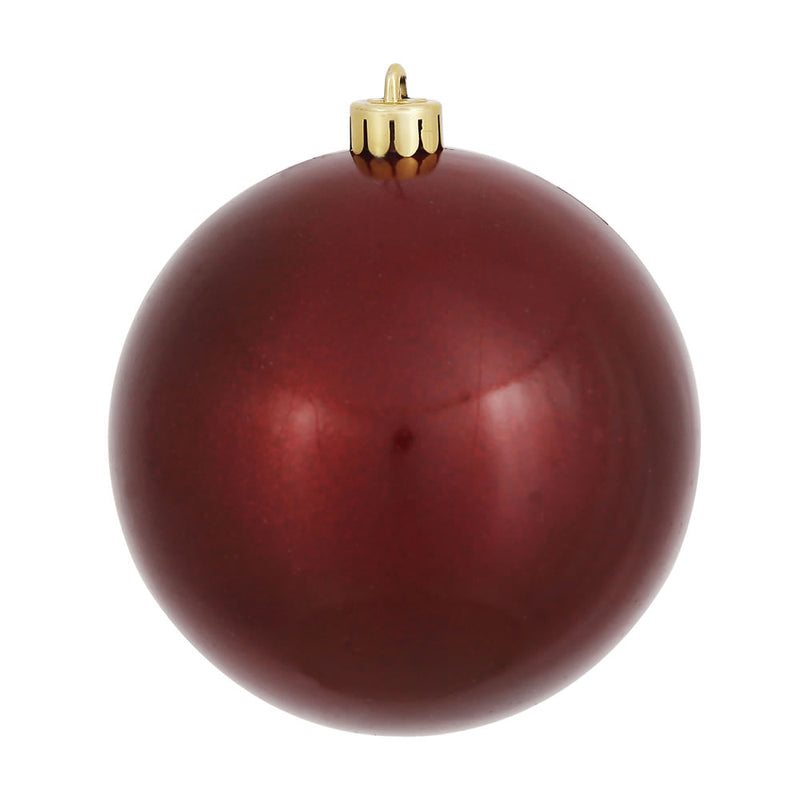 4.75" Burgundy Ball UV Drilled Pack of 4