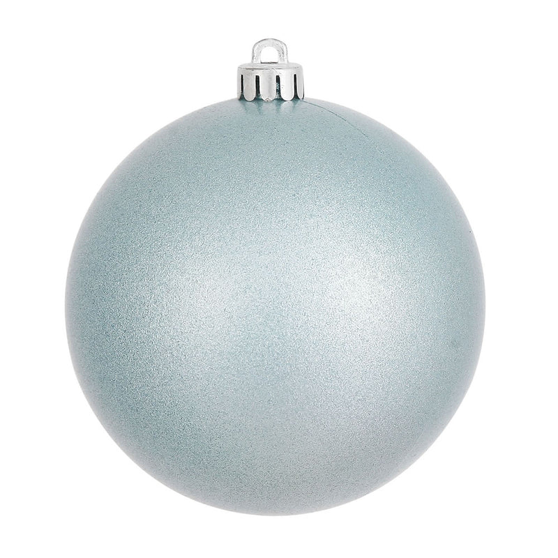 4" Baby Blue Ball Ornament. Pack of 6