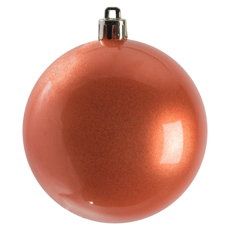 4" Coral Ball Ornament. Pack of 6